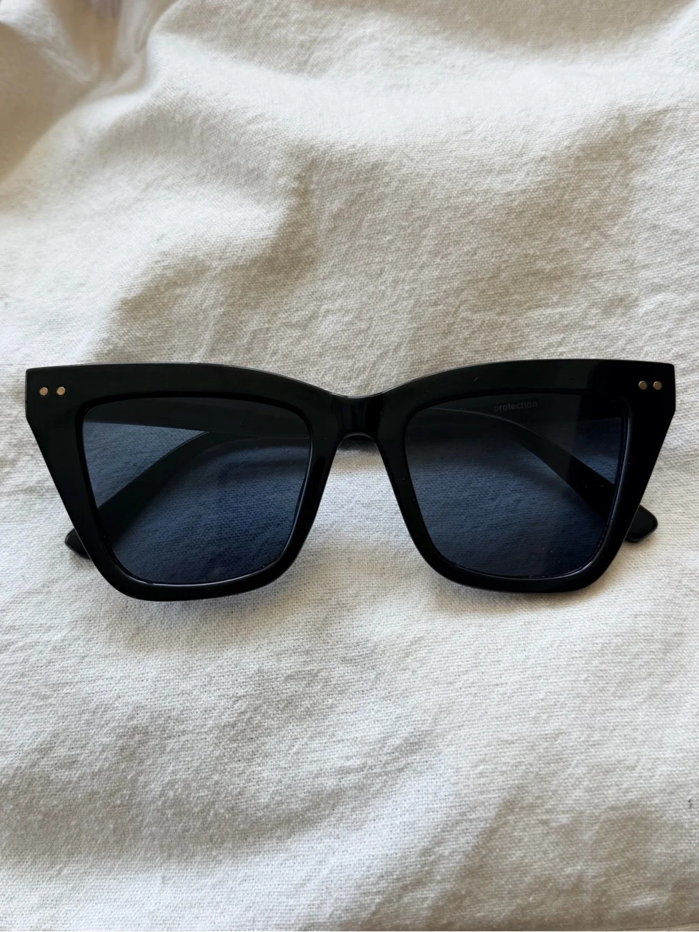 Black Oversized Square Women's Sunglasses